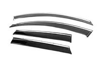 Renault Kadjar 2015-2022 Window Deflectors with Chrome Trim Niken Luxury (4 pcs) photo 2