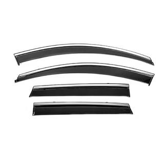 Window Deflectors with Chrome Trim Niken Luxury (4 pcs) Renault Kadjar 2015-2022 photo 1