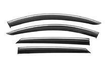 Renault Logan MCV 2013-2022 Window Deflectors with Chrome Trim Niken Luxury (4 pcs) photo 1