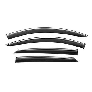 Window Deflectors with Chrome Trim Niken Luxury (4 pcs) Dacia Logan MCV 2013-2020 photo 1