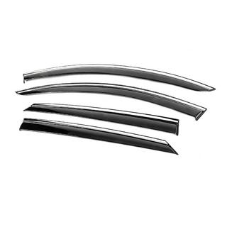 Window Deflectors with Chrome Trim Niken Luxury (4 pcs) Dacia Logan MCV 2013-2020 photo 2