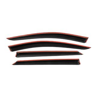 Window Deflectors with Chrome Trim Niken Luxury (4 pcs) Dacia Logan MCV 2013-2020 photo 3