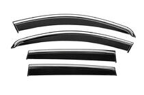 Dacia Duster 2008-2018 Window Deflectors with Chrome Trim Niken Luxury (4 pcs) photo 1