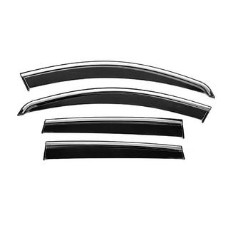 Window Deflectors with Chrome Trim Niken Luxury (4 pcs) photo 1