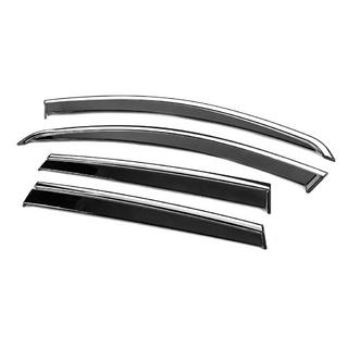 Window Deflectors with Chrome Trim Niken Luxury (4 pcs) Renault Duster 2008–2017 photo 2
