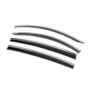Window Deflectors with Chrome Trim Niken Luxury (4 pcs) photo 2