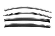 Dacia Sandero 2013-2020 Window Deflectors with Chrome Trim Niken Luxury (4 pcs) photo 1