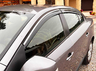 Renault Fluence 2009-2016 Window Deflectors with Chrome Trim Niken Luxury (4 pcs) photo 1