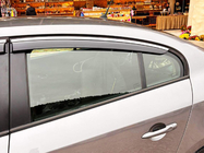 Renault Fluence 2009-2016 Window Deflectors with Chrome Trim Niken Luxury (4 pcs) photo 4