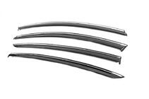 Renault Fluence 2009-2016 Window Deflectors with Chrome Trim Niken Luxury (4 pcs) photo 8