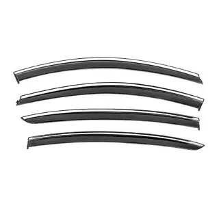 Window Deflectors with Chrome Trim Niken Luxury (4 pcs) photo 2