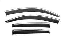 Subaru Forester 2013-2018 Window Deflectors with Chrome Trim Niken Luxury (4 pcs) photo 1