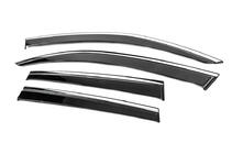 Subaru Forester 2013-2018 Window Deflectors with Chrome Trim Niken Luxury (4 pcs) photo 2