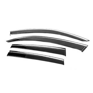 Window Deflectors with Chrome Trim Niken Luxury (4 pcs) photo 2