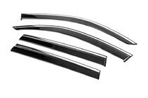 Subaru Forester 2018-2024 Window Deflectors with Chrome Trim Niken Luxury (4 pcs) photo 2