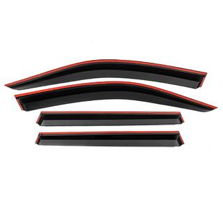 Window Deflectors with Chrome Trim Niken Luxury (4 pcs) photo 3