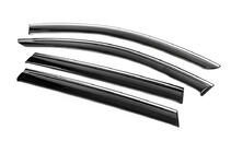 Subaru Outback 2009-2014 Window Deflectors with Chrome Trim Niken Luxury (4 pcs) photo 2