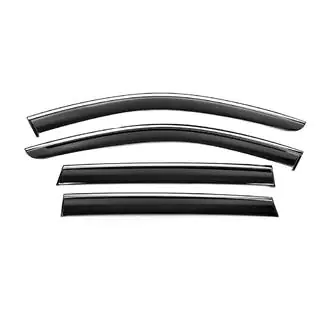 Window Deflectors with Chrome Trim Niken Luxury (4 pcs) photo 1