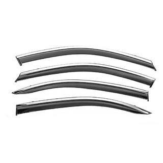 Window Deflectors with Chrome Trim Niken Luxury (SD, 4 pcs) Skoda Octavia IV A8 2020- photo 1