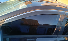 Skoda Octavia III A7 2013-2019 Window Deflectors with Chrome Trim Niken Luxury (SW, 4 pcs) photo 4