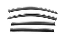 Skoda Octavia III A7 2013-2019 Window Deflectors with Chrome Trim Niken Luxury (SW, 4 pcs) photo 3