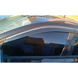 Window Deflectors with Chrome Trim Niken Luxury (SW, 4 pcs) photo 4