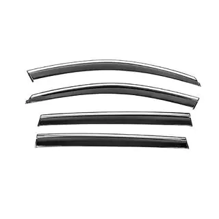 Window Deflectors with Chrome Trim Niken Luxury (SW, 4 pcs) photo 3