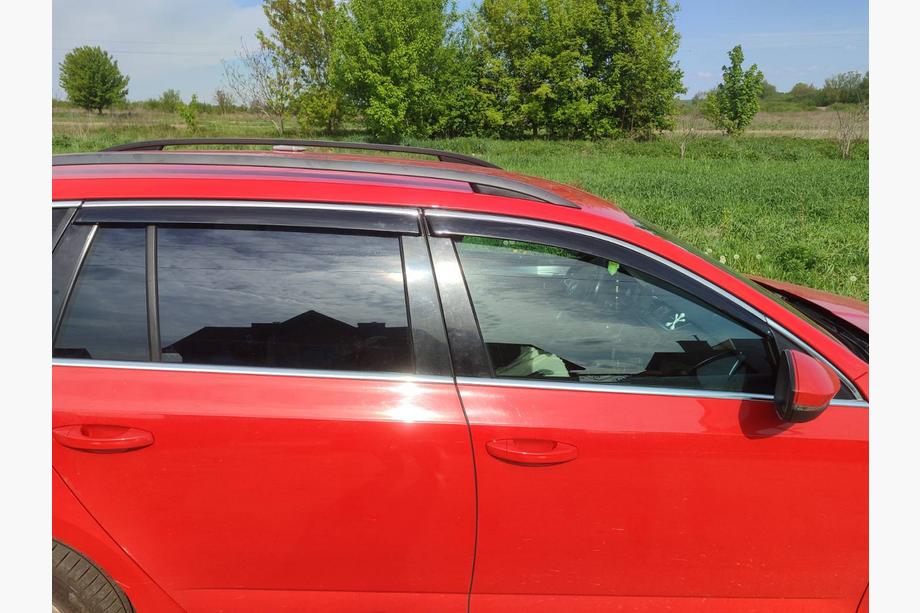 Skoda Octavia III A7 2013-2019 Window Deflectors with Chrome Trim Niken Luxury (SW, 4 pcs) Image