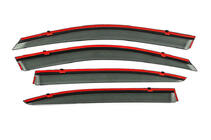 Skoda Octavia II A5 2006-2010 Window Deflectors with Chrome Trim Niken Luxury (SD, 4 pcs) photo 4