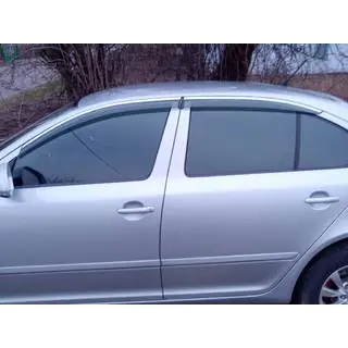 Window Deflectors with Chrome Trim Niken Luxury (SD, 4 pcs) photo 2