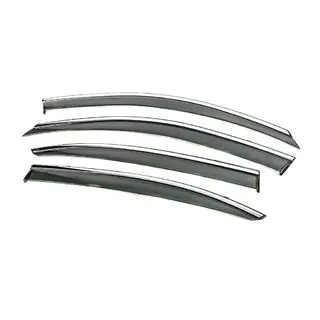 Window Deflectors with Chrome Trim Niken Luxury (SD, 4 pcs) photo 3