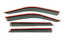 Skoda Fabia 2014-2021 Window Deflectors with Chrome Trim Niken Luxury (HB, 4 pcs) photo 3