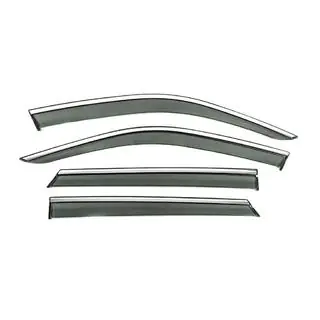 Window Deflectors with Chrome Trim Niken Luxury (HB, 4 pcs) photo 1