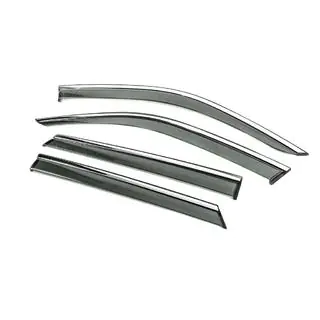 Window Deflectors with Chrome Trim Niken Luxury (HB, 4 pcs) photo 2