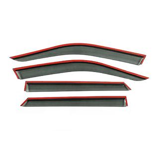 Window Deflectors with Chrome Trim Niken Luxury (HB, 4 pcs) photo 3