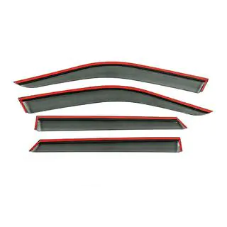 Window Deflectors with Chrome Trim Niken Luxury (HB, 4 pcs) photo 3