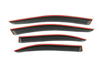 Skoda Rapid 2012-2019 Window Deflectors with Chrome Trim Niken Luxury (4 pcs) photo 5