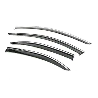 Window Deflectors with Chrome Trim Niken Luxury (4 pcs) photo 4
