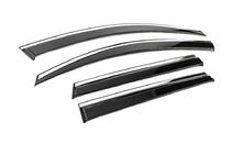 Skoda Karoq 2018- Window Deflectors with Chrome Trim Niken Luxury (2018-2022, 4 pcs) photo 3