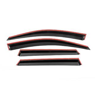 Window Deflectors with Chrome Trim Niken Luxury (2018-2022, 4 pcs) photo 4