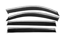 Skoda Kodiaq 2016-2023 Window Deflectors with Chrome Trim Niken Luxury (4 pcs) photo 1