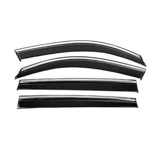Window Deflectors with Chrome Trim Niken Luxury (4 pcs) photo 1
