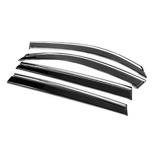 Window Deflectors with Chrome Trim Niken Luxury (4 pcs) photo 2