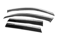 Suzuki Vitara 2015- Window Deflectors with Chrome Trim Niken Luxury (4 pcs) photo 2