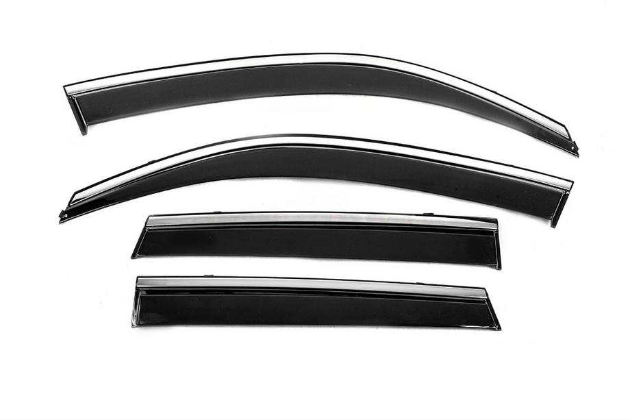 Suzuki Vitara 2015- Window Deflectors with Chrome Trim Niken Luxury (4 pcs) Image