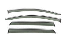 Toyota bZ4X 2022- Window Deflectors with Chrome Trim Niken Luxury (4 pcs) photo 1