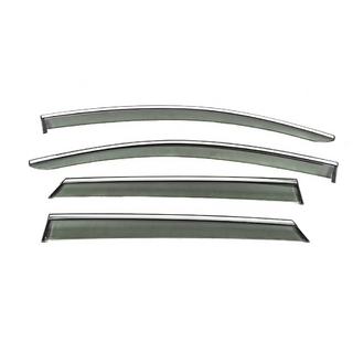 Window Deflectors with Chrome Trim Niken Luxury (4 pcs) photo 1