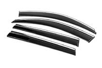 Toyota Rav 4 2006-2013 Window Deflectors with Chrome Trim Niken Luxury (4 pcs, Long) photo 2