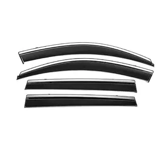 Window Deflectors with Chrome Trim Niken Luxury (4 pcs, Long) photo 1