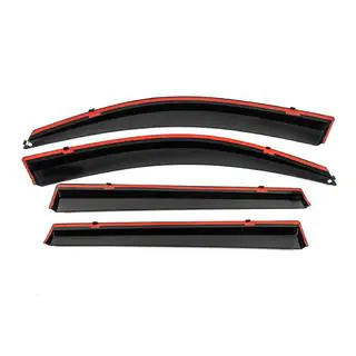 Window Deflectors with Chrome Trim Niken Luxury (4 pcs, Long) photo 3